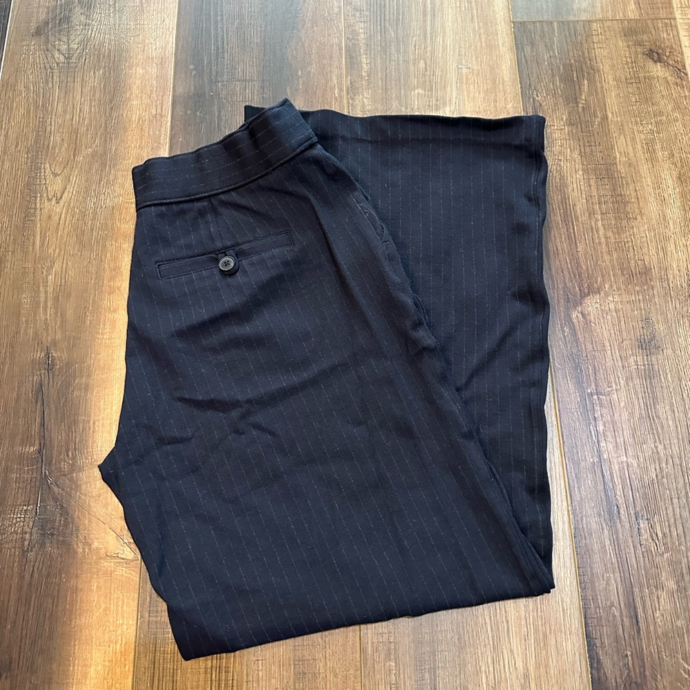 SPANX pin stripe slacks